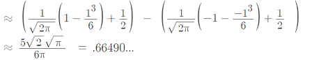 Empirical Rule - Taylor series approximation for the empirical rule formula
