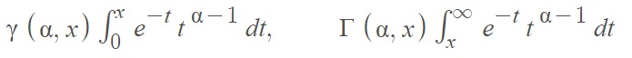 incomplete gamma function