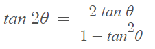 tan double angle formula
