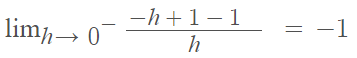 derivative from the left
