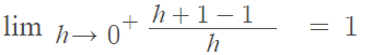 derivative from right