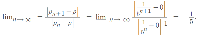 asymptotic error example solution 1a