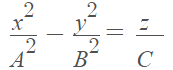 hyperbolic paraboloid equation