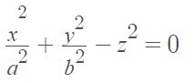 equation for quadric cone