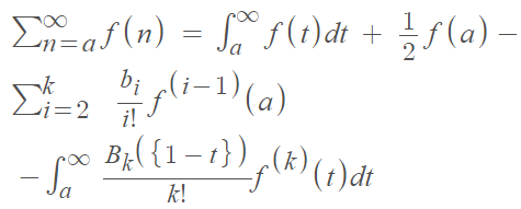 euler-maclaurin summation formula simplified 2