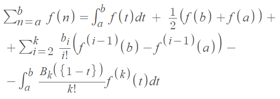 euler maclaurin formula