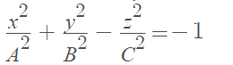 hyperboloids of two sheets