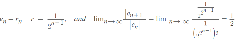 order of convergence example 2
