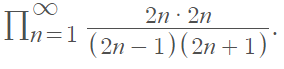 wallis formula product notation
