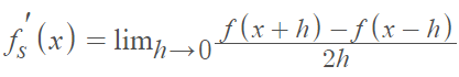 symmetric derivative