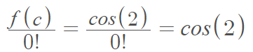 creating a Taylor polynomial