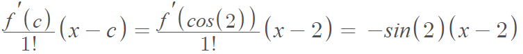 Taylor polynomials