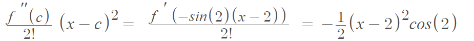 Taylor series example
