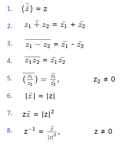 complex conjugate rules and properties 2