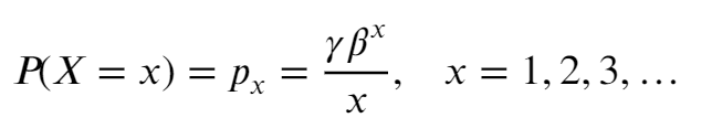logarithmic distribution