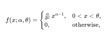 common variant of the power function distribution pdf