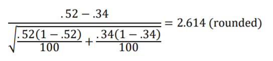 calculating standard error for binomial proportions