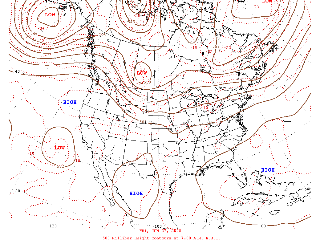 contour map with level curves