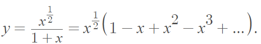 example fractional power series