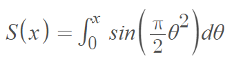 fresnel sine integral function
