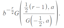 Ferreri Distributions - The rth absolute moment about ξ is