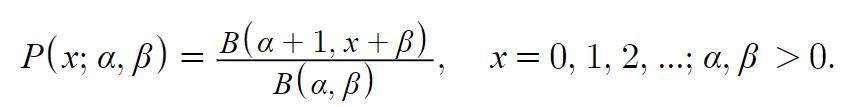 beta geometric pmf