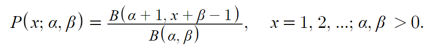 beta geometric distribution pdf