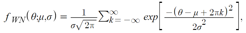 wrapped normal distribution pdf