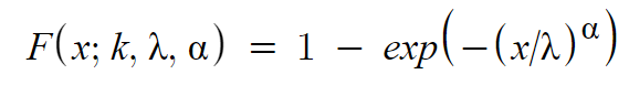 exponentiated weibull distribution cdf