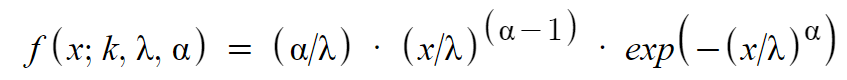 exponentiated weibull distribution pdf
