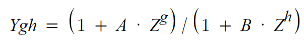 g and h distribution formula