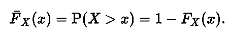ccdf complementary cumulative distribution function