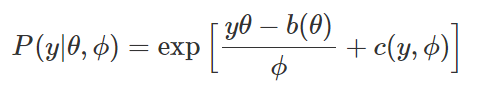 exponential dispersion model family pdf