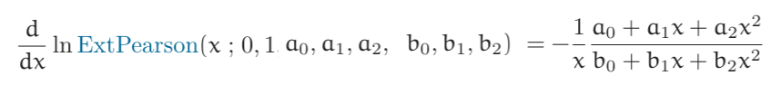 extended pearson distribution