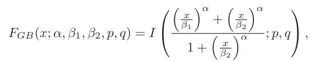 generalized beta cdf