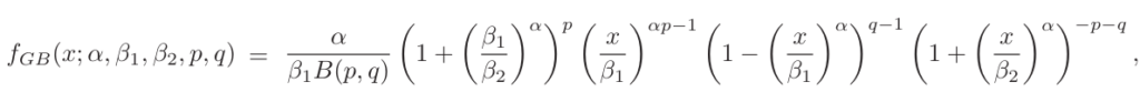 generalized beta distribution pdf