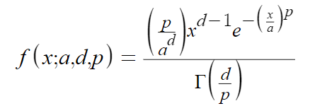 generalized gamma distribution pdf