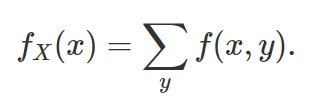 marginal probability function