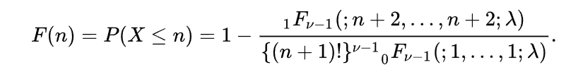closed form alternative for the COM