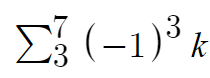 summation notation example 3