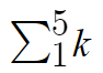 summation notation example