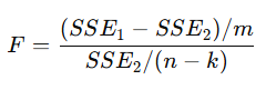 f test formula
